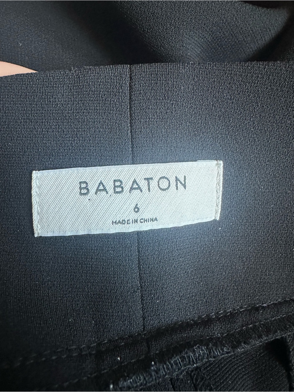 Aritzia Babaton Jermaine pant dressy office black DSW1-6530-19 size 6 - Picture 4 of 9